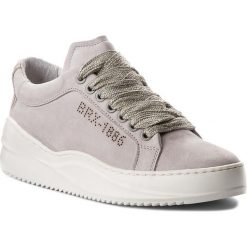 Sneakersy BRONX - 66084-B BX 1471 Off White/N.Nude 2243. Szare półbuty damskie marki Bronx, na co dzień, bez wzorów, ze skóry, bez obcasa, bez zapięcia. W wyprzedaży za 319,00 zł.
