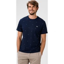 Lacoste Koszulka Niebieski. Niebieskie podkoszulki męskie Lacoste, m, bez wzorów, z bawełny, z krótkim rękawem. Za 285,95 zł.