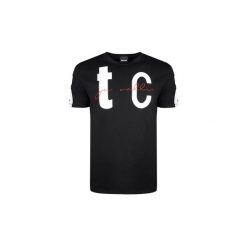 T-shirty z krótkim rękawem Roberto Cavalli S01GC0565. Czarne t-shirty męskie Roberto Cavalli, s, bez wzorów, bez kołnierzyka, krótkie. Za 279,00 zł.