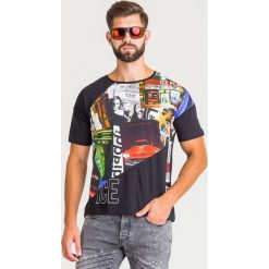 T-SHIRT ICE PLAY. Czarne t-shirty męskie Ice Play, s, bez wzorów, z bawełny, z okrągłym kołnierzem. Za 349,00 zł.