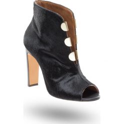 CZARNE BOTKI EMPORIO ARMANI. Czarne botki damskie ze skóry. Za 1259,50 zł.