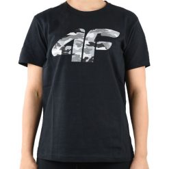 4F Boy's T-shirt HJL20-JTSM003-20S t-shirt uniseks czarne 158. Czarne t-shirty chłopięce 4f, moro, z bawełny, z krótkim rękawem. Za 39,99 zł.