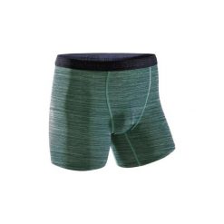 Bokserki oddychające do biegania męskie. Niebieskie bokserki męskie KALENJI, bez wzorów, z elastanu. Za 14,99 zł.