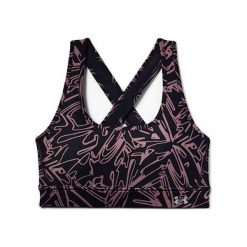 Under Armour Biustonosz Crossback, KOBIETY 1351996-003 | PURPUROWY XS. Różowe biustonosze damskie termoaktywne Under Armour, xs, bez wzorów, outdoorowe. W wyprzedaży za 227,76 zł.