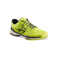 Buty tenis TS990 męskie. Żółte buty sportowe męskie marki ARTENGO, z poliesteru, bez zapięcia, tenisowe. Za 199,99 zł.