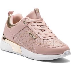 Sneakersy GUESS - FL5MRL FAL12 BLUSH. Czerwone sneakersy damskie Guess, z materiału. Za 529,00 zł.