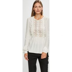Pinko - Bluzka. Białe bluzki damskie marki Pinko, bez wzorów, z jedwabiu, casualowe, z okrągłym kołnierzem, bez rękawów. W wyprzedaży za 639,90 zł.