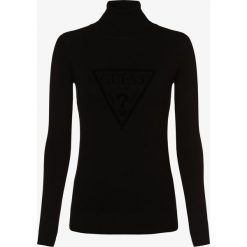 Guess Jeans - Sweter damski, czarny. Czarne swetry damskie Guess Jeans, l, z nadrukiem, z jeansu, wizytowe, bez rękawów, bez kaptura. Za 309,95 zł.