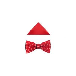 Czerwona mucha w białe kwadraty A68. Czerwone muszki męskie Modini Moda Męska, na co dzień, bez wzorów, z tkaniny, eleganckie. Za 49,50 zł.