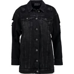 Bomberki damskie: Noisy May NMANGIE LOOSE LONG FOIL Kurtka jeansowa black