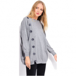 Fille Du Couturier Sweter Damski Bethanie 42 Szary. Szare swetry klasyczne damskie Fille Du Couturier, z materiału. Za 269,00 zł.