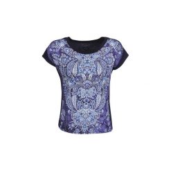 T-shirty z krótkim rękawem Desigual NAVAJOS. Niebieskie t-shirty damskie Desigual, m, bez wzorów, bez kołnierzyka. Za 175,20 zł.
