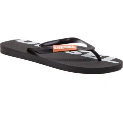 Japonki DIESEL - Sa-Briian Y01938 P2294 H7222 Black/Orange Popsicl. Czarne klapki męskie Diesel, z tworzywa sztucznego, bez zapięcia. Za 179,00 zł.