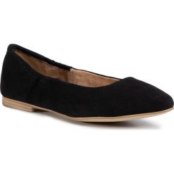 Baleriny S.OLIVER - 5-22101-24 Black Suede 004. Czarne baleriny damskie S.Oliver, bez wzorów, z zamszu, klasyczne, bez obcasa, bez zapięcia. Za 239,00 zł.