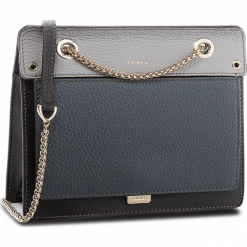 Torebka FURLA - Like 978202 B BQA3 AVH Onyx/Ardesia e/Onice e. Czarne torebki klasyczne damskie marki Furla, ze skóry, zdobione. W wyprzedaży za 1089,00 zł.