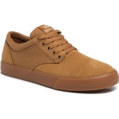 Tenisówki SUPRA - Chino 08051-278-M Tan Gum. Pomarańczowe półbuty męskie Supra, bez wzorów, ze skóry, klasyczne, bez zapięcia. W wyprzedaży za 199,00 zł.