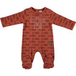 Śpiochy "Origin" w kolorze czerwonym. Czerwone śpiochy niemowlęce Cotton Fish, z nadrukiem, z bawełny. W wyprzedaży za 49,95 zł.