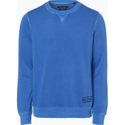 Marc O'Polo - Męska bluza nierozpinana, niebieski. Niebieskie bluzy męskie Marc O'Polo, xl, z aplikacjami, z bawełny, polo, bez rękawów, bez kaptura. Za 299,95 zł.