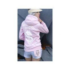 Bluza Milion dollar Baby white print !. Różowe bluzy niemowlęce marki ŁAP NAS, s, z nadrukiem, z bawełny. Za 169,00 zł.