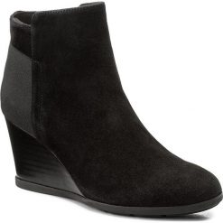 Botki GEOX - D Inspirat.Wed C D745ZC 00021 C9999 Black. Czarne botki damskie skórzane Geox. W wyprzedaży za 339,00 zł.