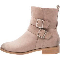 Botki damskie: ONLY SHOES Botki kowbojki i motocyklowe taupe