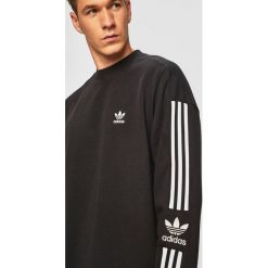 Adidas Originals - Bluza. Czarne bluzy męskie adidas Originals, xl, z aplikacjami, z bawełny, z okrągłym kołnierzem, bez rękawów, bez kaptura. W wyprzedaży za 159,90 zł.