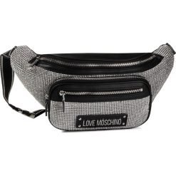 Saszetka nerka LOVE MOSCHINO - JC4049PP1ALH100B Nero/Crystal Argento. Szare nerki damskie Love Moschino, bez wzorów, ze skóry ekologicznej, młodzieżowe, bez dodatków. Za 749,00 zł.