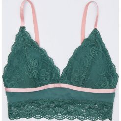 Koronkowy biustonosz - Khaki. Brązowe biustonosze Sinsay, bez wzorów, z koronki. Za 24,99 zł.