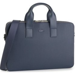Torba na laptopa LACOSTE - Computer Bag NH2921CE Peacoat 021. Niebieskie torby męskie skórzane Lacoste, bez wzorów, ze skóry. W wyprzedaży za 879,00 zł.