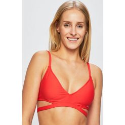 Calvin Klein Jeans - Biustonosz kąpielowy. Czerwone stroje kąpielowe damskie Calvin Klein Jeans, s, bez wzorów, z elastanu. W wyprzedaży za 159,90 zł.