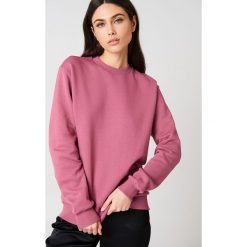 Bluzy damskie: NA-KD Basic Bluza basic oversize – Pink