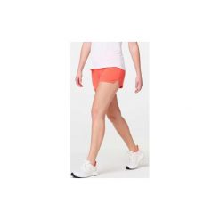 Spodenki Do Biegania Damskie Run Dry Różowo-Koralowe. Różowe spodenki sportowe damskie KALENJI, xl, bez wzorów, z elastanu, do biegania. Za 29,99 zł.