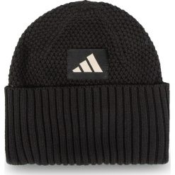 Czapka adidas - The Pack Woo Th DZ8933 Black/Black/Linen. Czarne czapki męskie Adidas, na zimę, bez wzorów, z bawełny, klasyczne. W wyprzedaży za 99,00 zł.