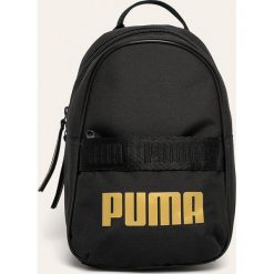 Puma - Plecak. Czarne plecaki damskie Puma, z nadrukiem, z poliesteru. Za 129,90 zł.