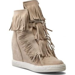 Sneakersy R.POLAŃSKI - 0818 Beżowy. Brązowe sneakersy damskie R.Polański, ze skóry. W wyprzedaży za 279,00 zł.