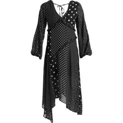 Długie sukienki: Miss Selfridge MIXED SPOT MIDI DRESS Długa sukienka black