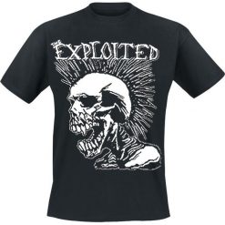 T-shirty męskie: The Exploited Mohican Skull T-Shirt czarny