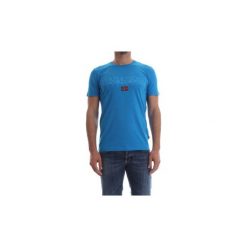 T-shirty z krótkim rękawem Napapijri SAPRIOL SS N0YHCY. Niebieskie t-shirty męskie Napapijri, xl, bez wzorów, bez kołnierzyka, krótkie. Za 138,29 zł.