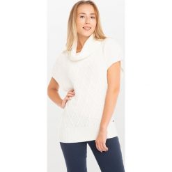 Sweter w kolorze kremowym. Białe golfy damskie marki Jimmy Sanders, l, ze splotem. W wyprzedaży za 122,95 zł.