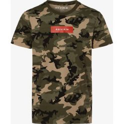 Review - T-shirt męski, zielony. Zielone t-shirty męskie Review, m, z nadrukiem, z bawełny, bez kołnierzyka. Za 59,95 zł.