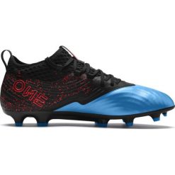 Buty piłkarskie Puma One 19.2FG Ag M 105484 01. Czarne buty sportowe męskie Puma, z materiału, bez zapięcia, do piłki nożnej. W wyprzedaży za 429,00 zł.