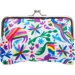 Portfele damskie: Portfel „Otomi” z kolorowym wzorem – 14 x 10 x 1,5 cm