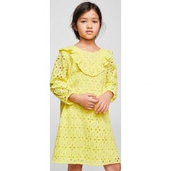 Sukienki dziewczęce: Mango Kids – Sukienka dziecięca Yellow 110-164 cm