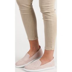 TEKSTYLNE LORDSY. Szare trampki i tenisówki damskie Super Mode, bez wzorów, bez zapięcia. Za 49,90 zł.