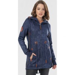 Granatowa Bluza Grynyera. Niebieskie bluzy damskie Born2be, s, bez wzorów, bez rękawów, bez kaptura. Za 99,99 zł.
