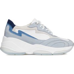Geox - Buty. Fioletowe buty sportowe damskie Geox, bez wzorów, ze skóry, sportowe. W wyprzedaży za 299,90 zł.