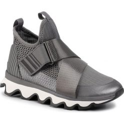 Sneakersy SOREL - Kinetic Sneak NL2909 Quarry 052. Szare półbuty damskie Sorel, bez wzorów, z tworzywa sztucznego, bez obcasa, bez zapięcia. W wyprzedaży za 309,00 zł.