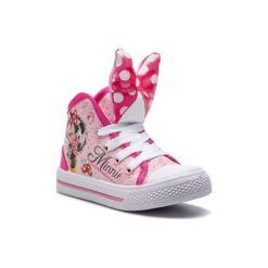 MICKEY&FRIENDS CP40-6586DSTC. Różowe trampki dziewczęce Mickey&Friends, bez wzorów, ze skóry ekologicznej, bez zapięcia. Za 59,99 zł.