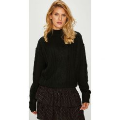 Pepe Jeans - Sweter. Brązowe swetry damskie Pepe Jeans, s, bez wzorów, z wełny, z krótkim rękawem, krótkie, bez kaptura. W wyprzedaży za 199,90 zł.
