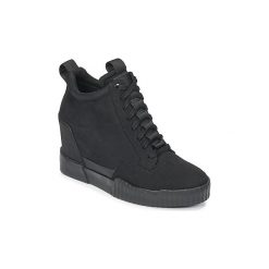 Buty G-Star Raw RACKAM CORE WEDGE. Czarne trampki i tenisówki damskie G-Star RAW, bez wzorów, bez zapięcia. Za 487,20 zł.